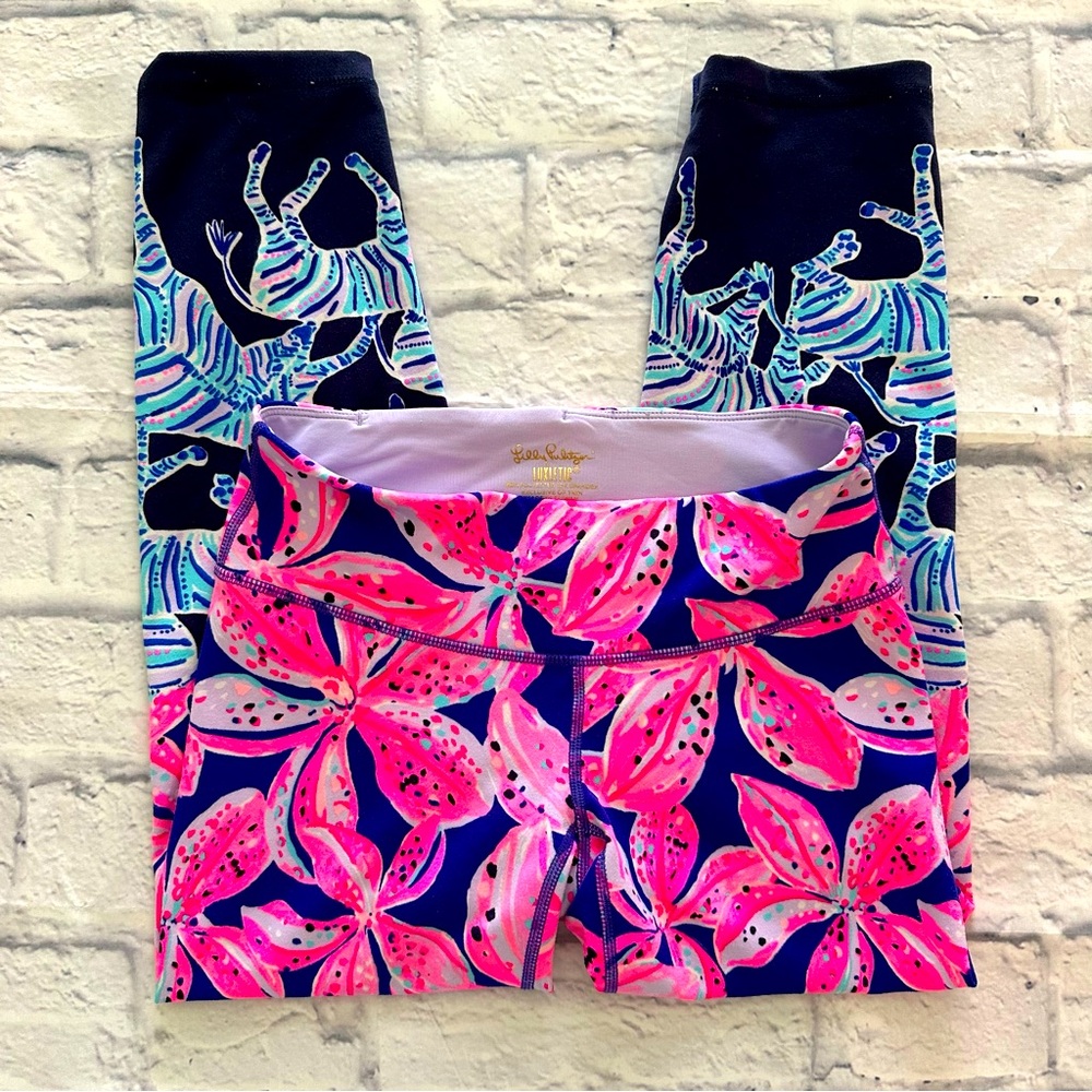 Lilly Pulitzer Luxletic Leggings XS | Wild Child Zebra